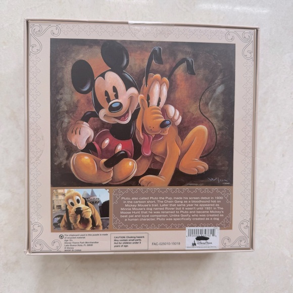 Disney Park Signature Puzzle Mickey Mouse and Pluto 85th Anniversary 1000pcs - Picture 2 of 2